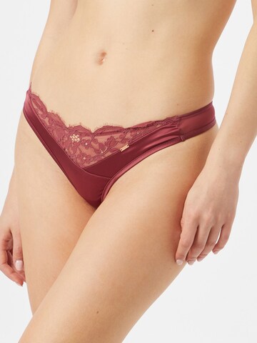 Hunkemöller Tanga 'Poppy' – hnědá: přední strana