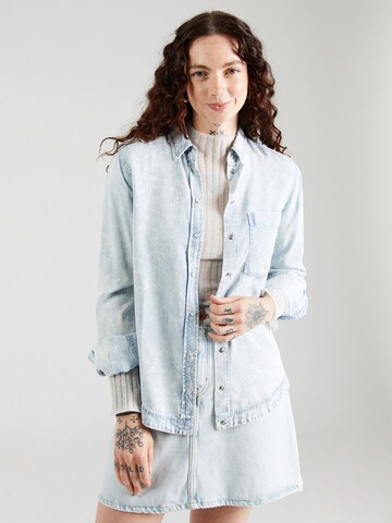 BOSS Bluse 'C_Birama' in Blau: Vorderseite