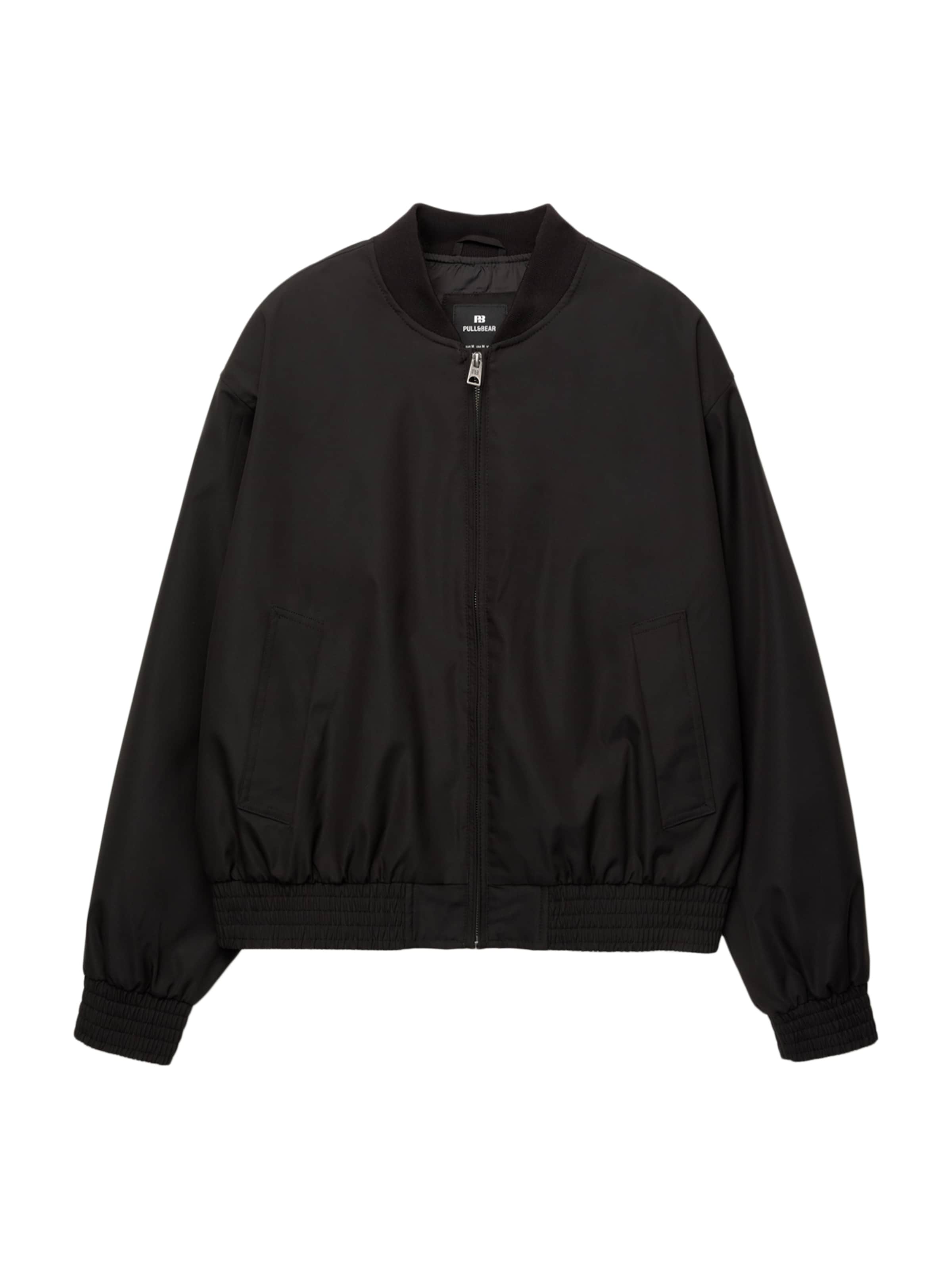 Veste mi-saison Pull&Bear en noir : devant