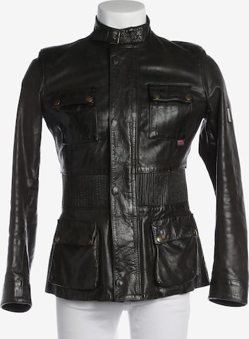 Belstaff Lederjacke / Ledermantel XS in Schwarz: Vorderseite