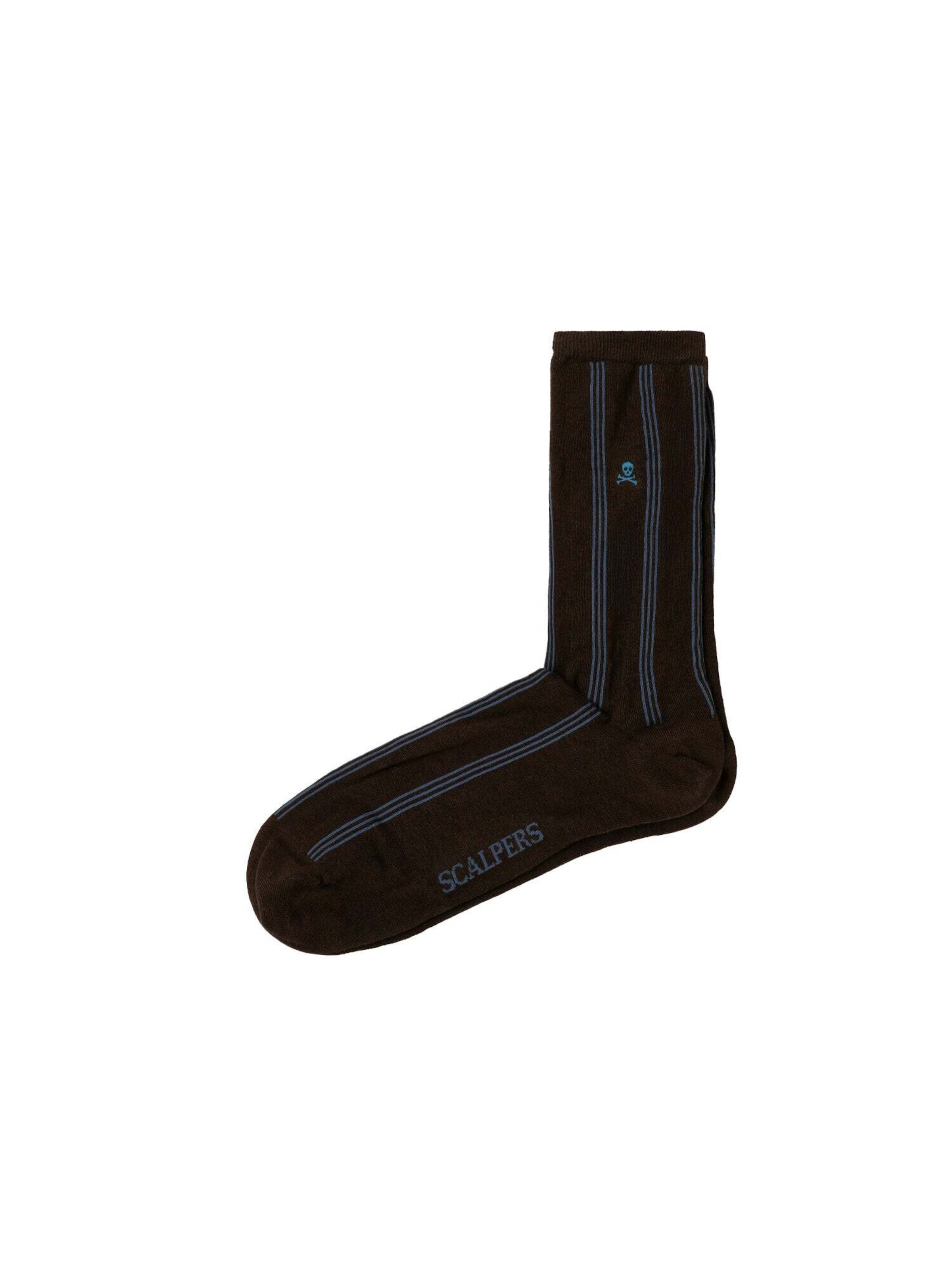 Scalpers Sokker i blå / brun, Produktvisning