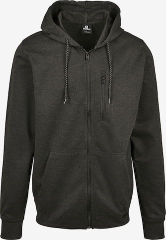 SOUTHPOLE Zip-Up Hoodie in Grey: front