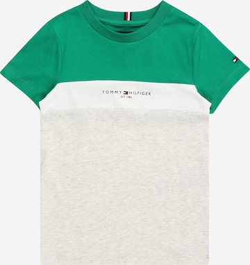 TOMMY HILFIGER Shirt 'ESSENTIAL' in Green: front