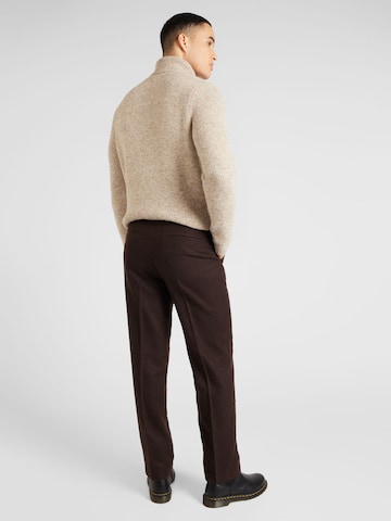 TOPMAN Regular Pantalon in Bruin