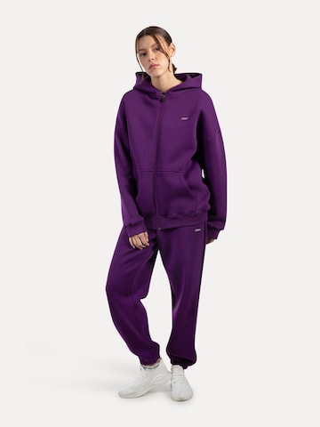 Smilodox Lyanna Basic Zipper Hoodie in Lila