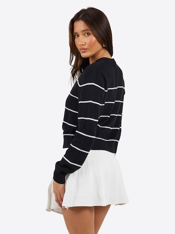 BRAVE SOUL Gebreid vest 'Fisherman' in Zwart