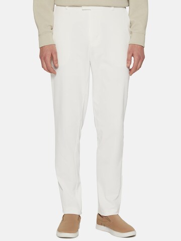 Coupe slim Pantalon chino Boggi Milano en beige : devant