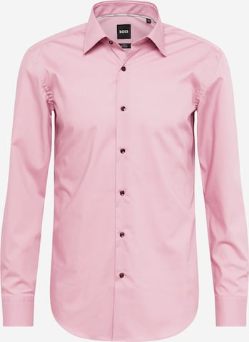 BOSS Overhemd 'H-Hank' in Roze: voorkant
