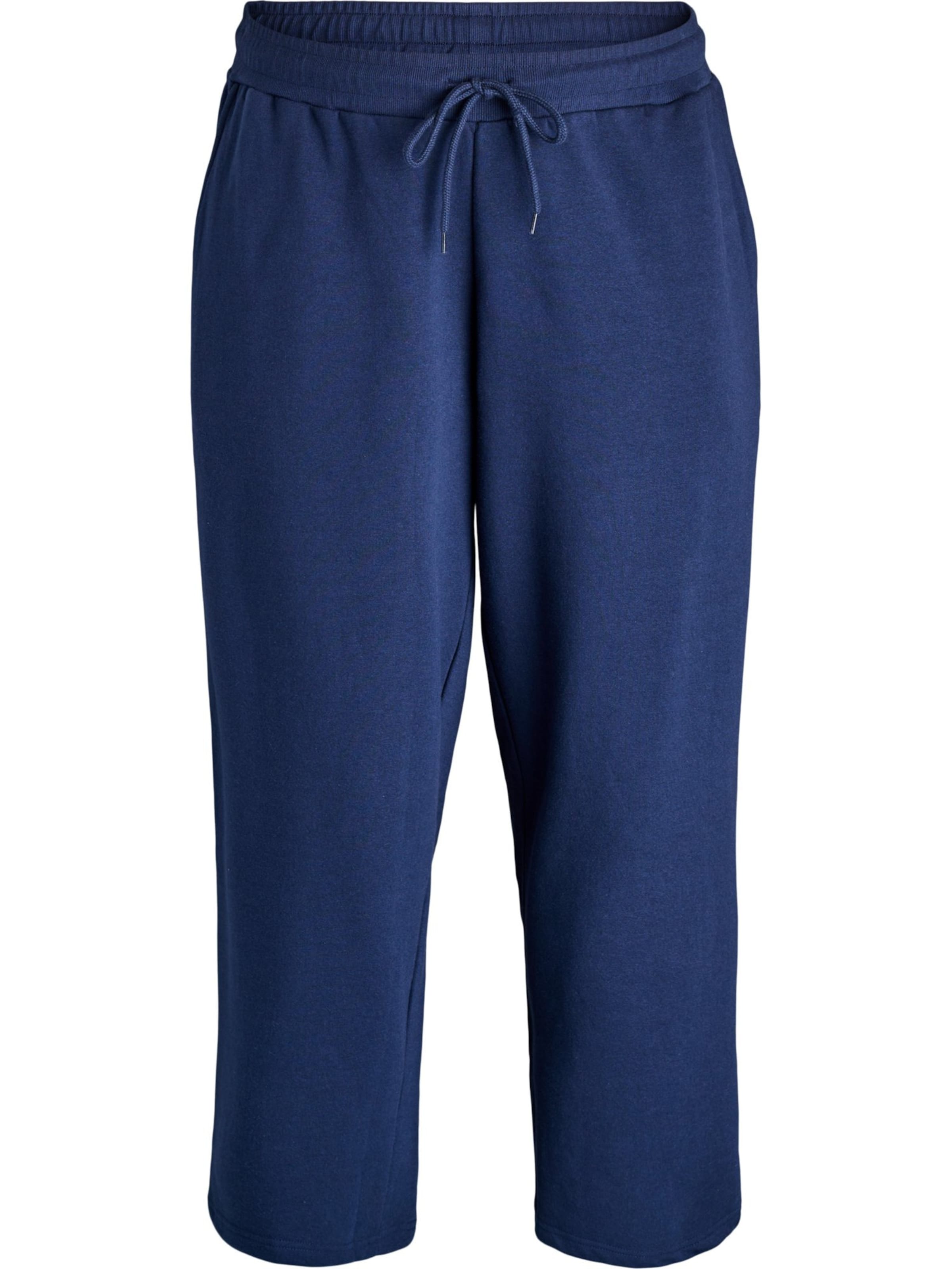 Zizzi Wide leg Παντελόνι 'MRikke' σε μπλε: μπροστά