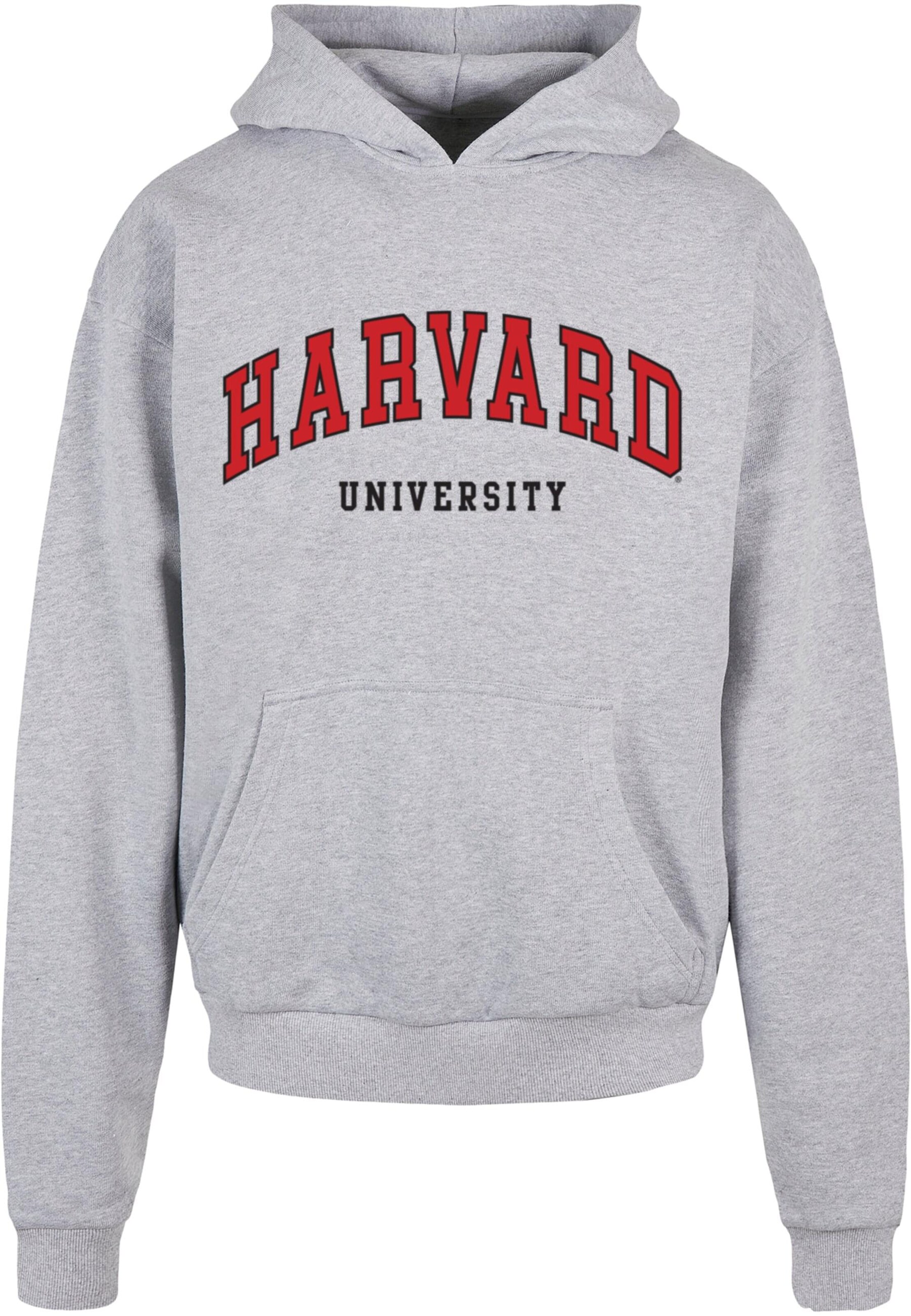 Merchcode Sweatshirt 'Harvard University - Script' in Grau: Vorderseite