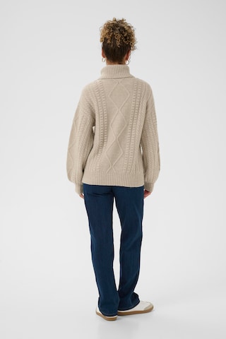 Cream Sweater 'Pumpkin' in Beige