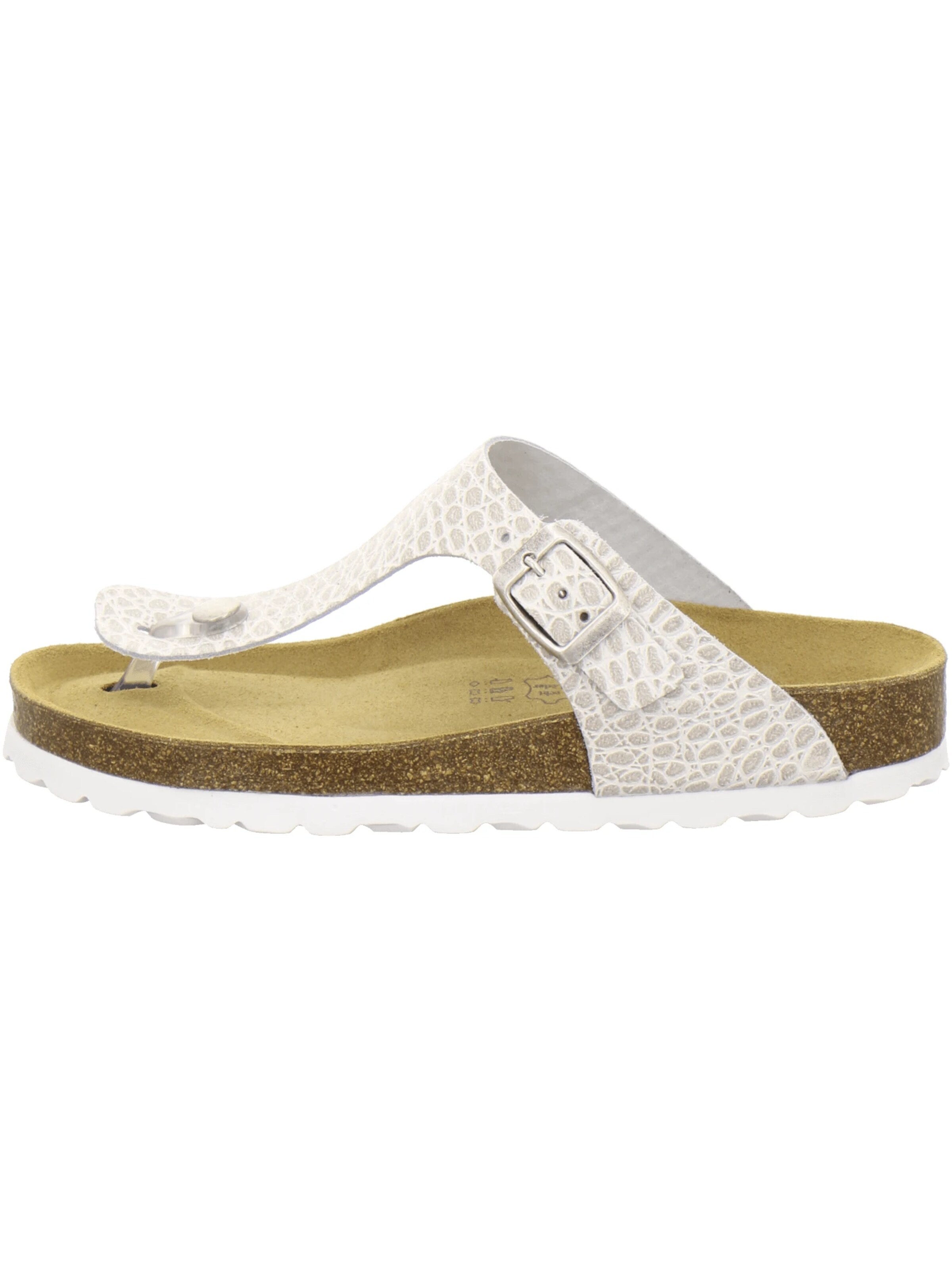 AFS-Schuhe - Sandalias 'Zehensteg Sandalen Damen beige-crocco' en beige