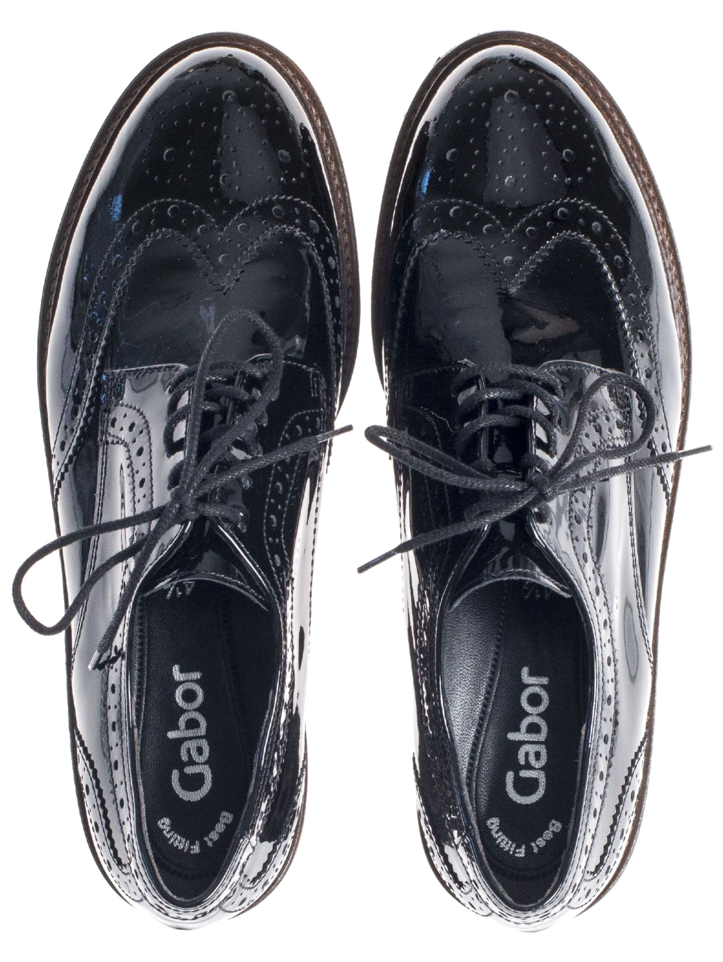 GABOR Lace-Up Shoes in Black