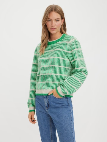 VERO MODA Trui 'Cala' in Groen: voorkant