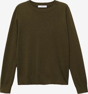 MANGO Пуловер 'LUCCA' в зелено: отпред