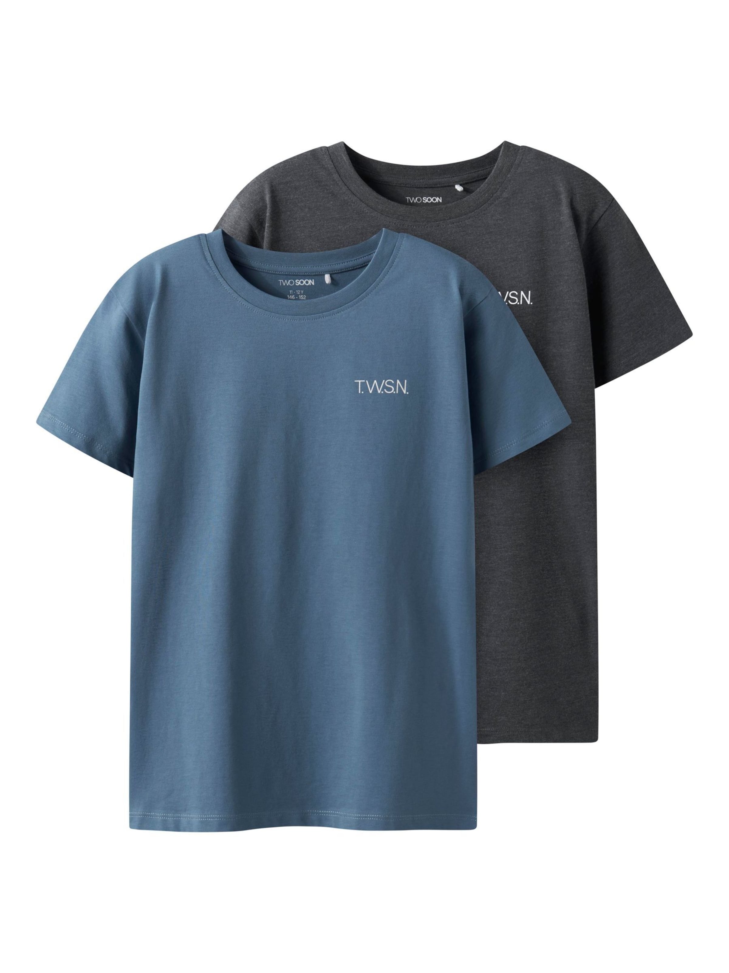 TWO SOON Koszulka w kolorze niebieski: przód