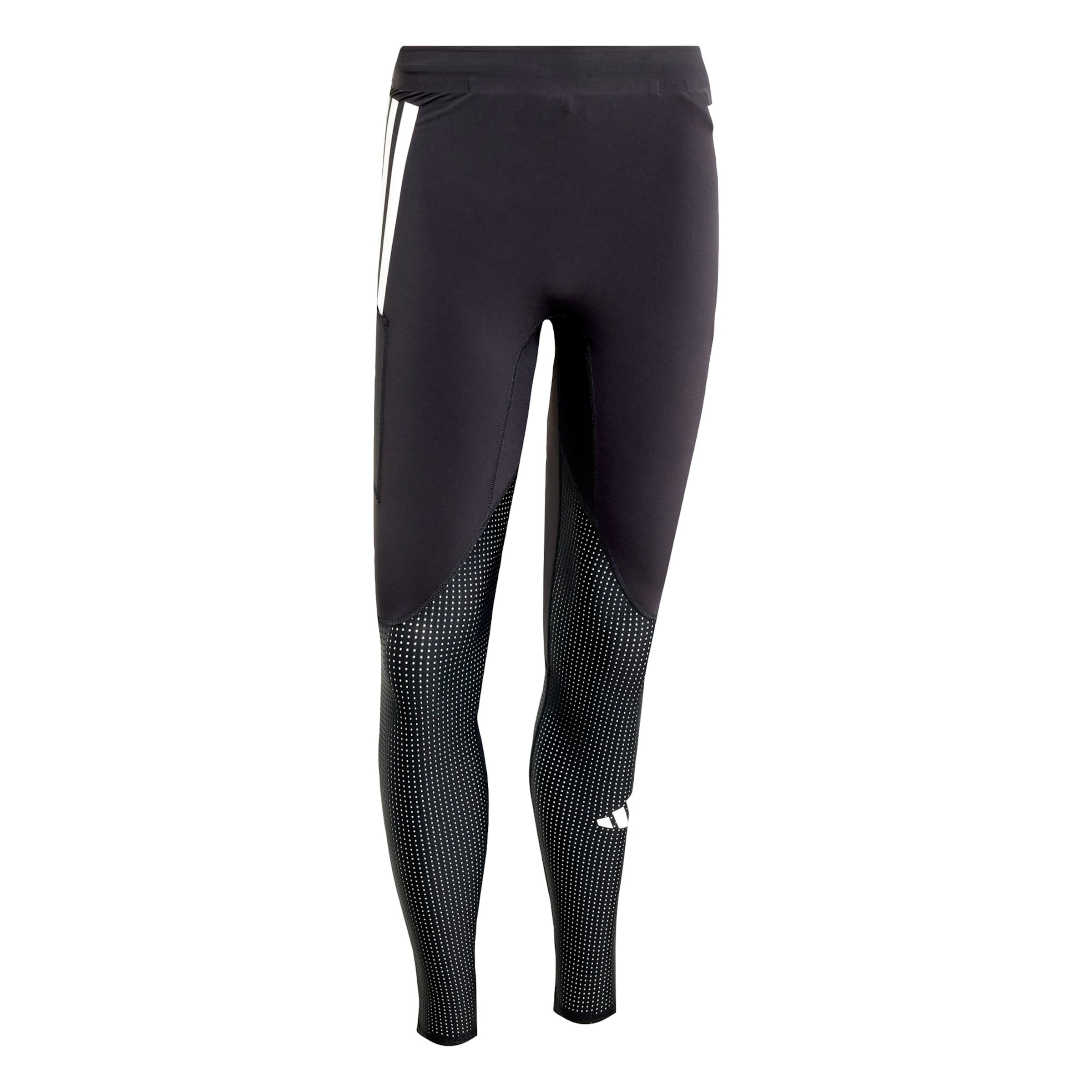 ADIDAS PERFORMANCE Skinny Sports trousers 'Adizero' in Black: front