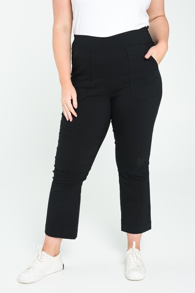 Paprika Hose in schwarz, Modelansicht