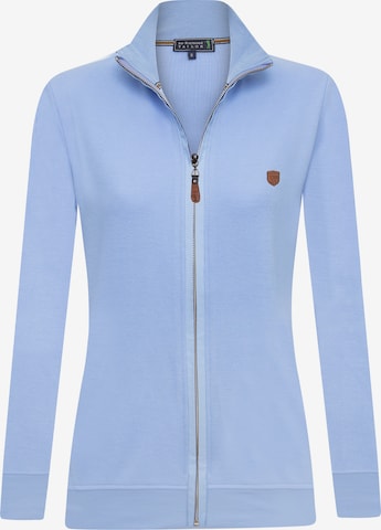 Sir Raymond Tailor Zip-Up Hoodie 'Adja' in Blue: front