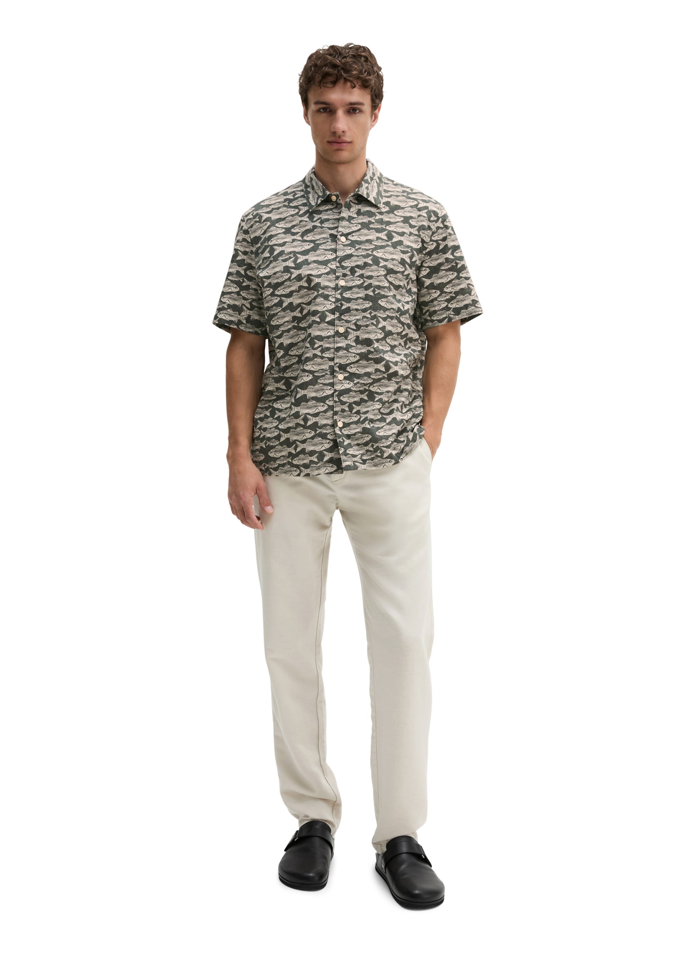 Marc O'Polo Regular Fit Hemd in Grün