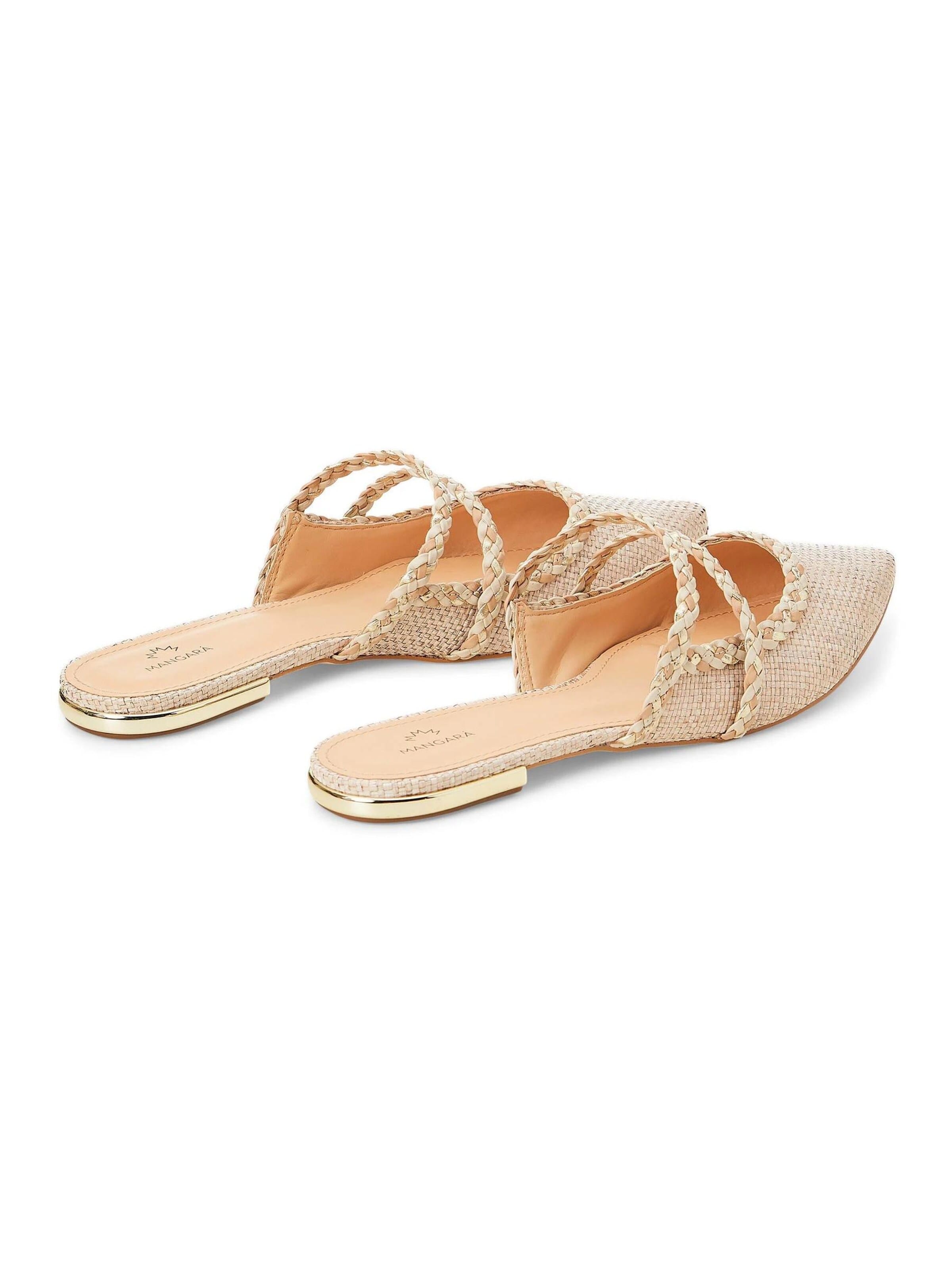 Pantoufle 'Amburana' Mangara Atelier en beige