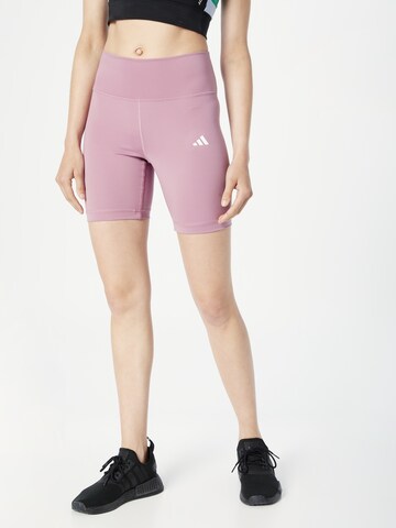 ADIDAS PERFORMANCE Regular Workout Pants 'Train Essentials 7-Inch' in Purple: front