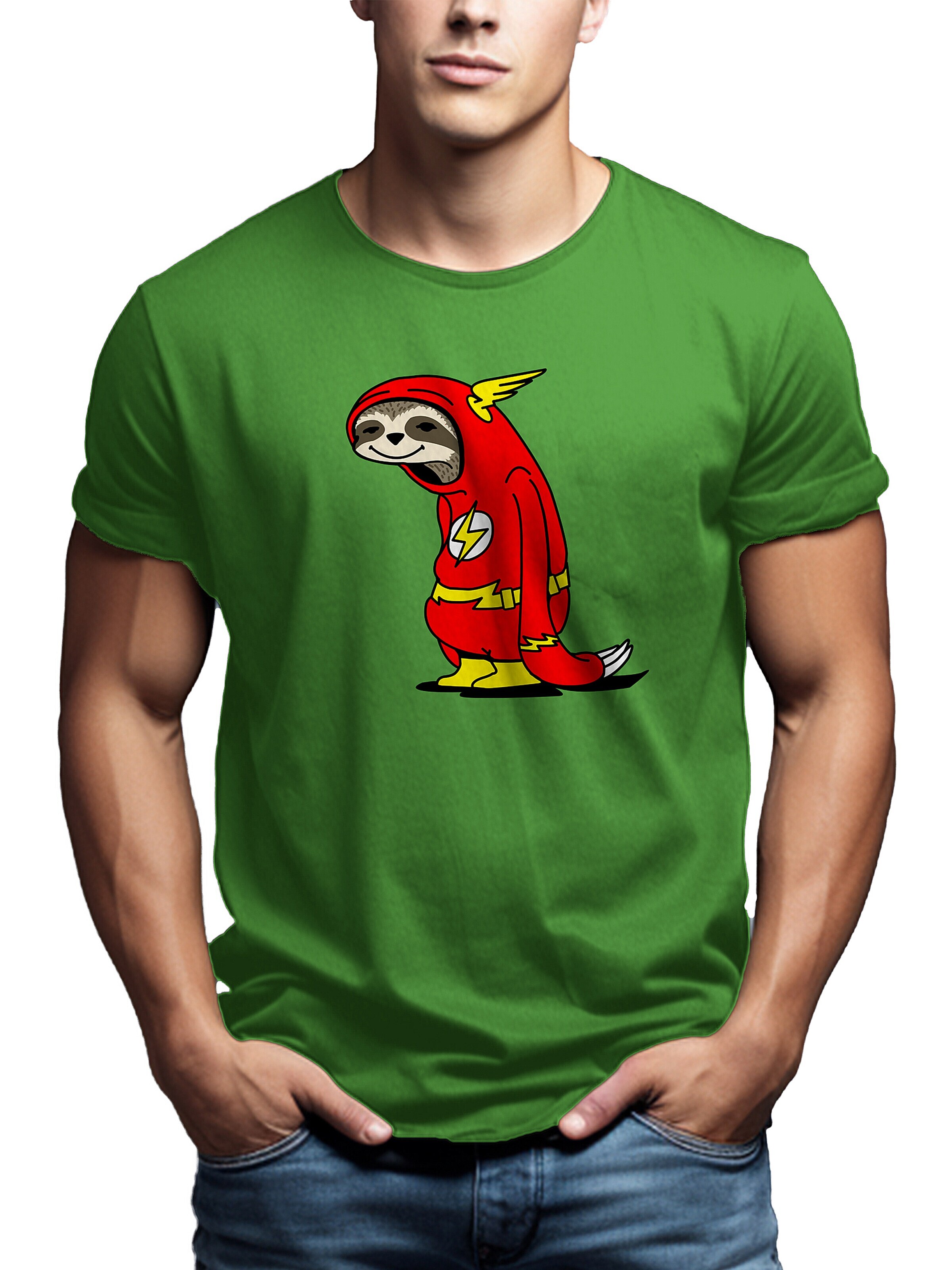 MAKAYA Shirt 'Flash Faultier' in Green