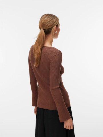 VERO MODA Knit Cardigan 'VMWillow' in Brown