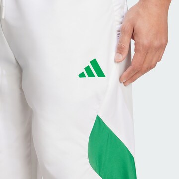 ADIDAS SPORTSWEAR Tapered Sports trousers 'Stadium' in White