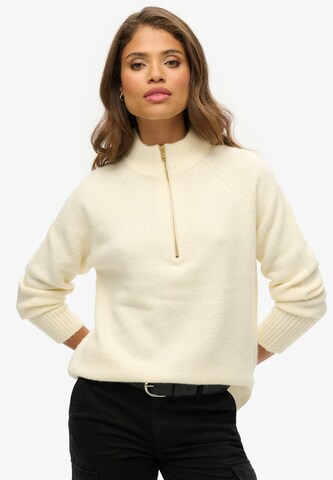 Superdry Sweater in Beige: front