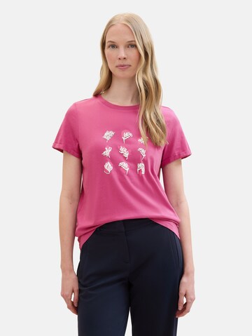 TOM TAILOR T-Shirt in Pink: predná strana