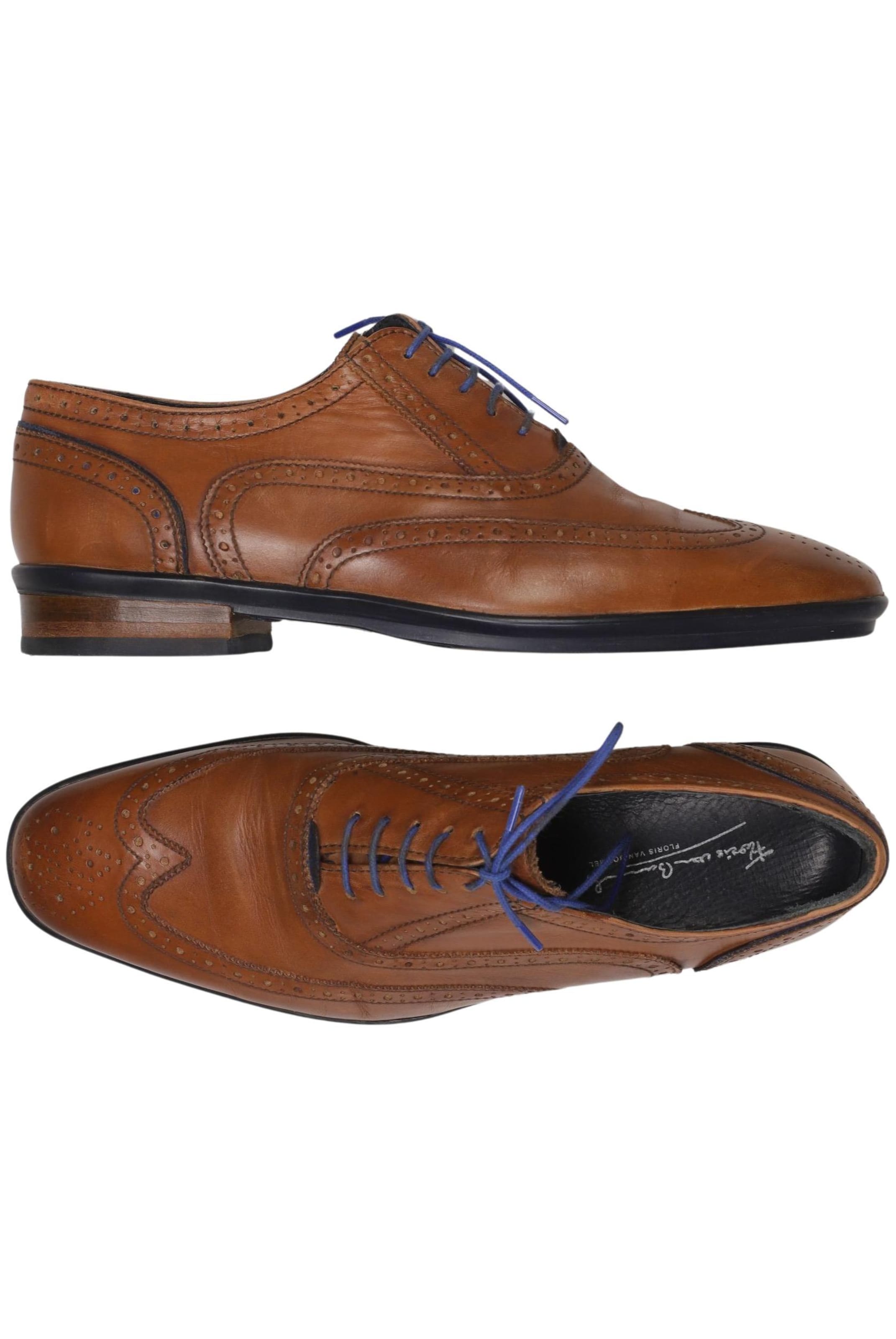 Floris van Bommel Flats & Loafers in 41 in Brown: front