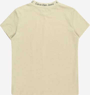 Calvin Klein Jeans T-Shirt 'INTARSIA' in Beige