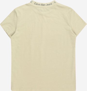 T-Shirt 'INTARSIA' Calvin Klein Jeans en beige