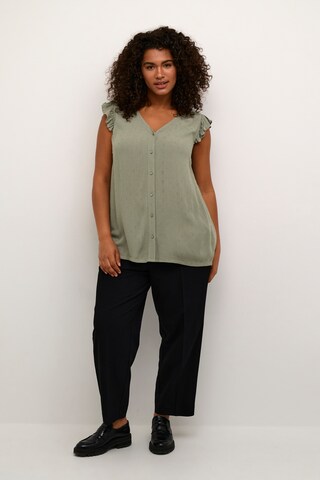 KAFFE CURVE Bluse 'Joana' in Grün