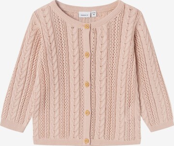 NAME IT Knit Cardigan in Pink: front