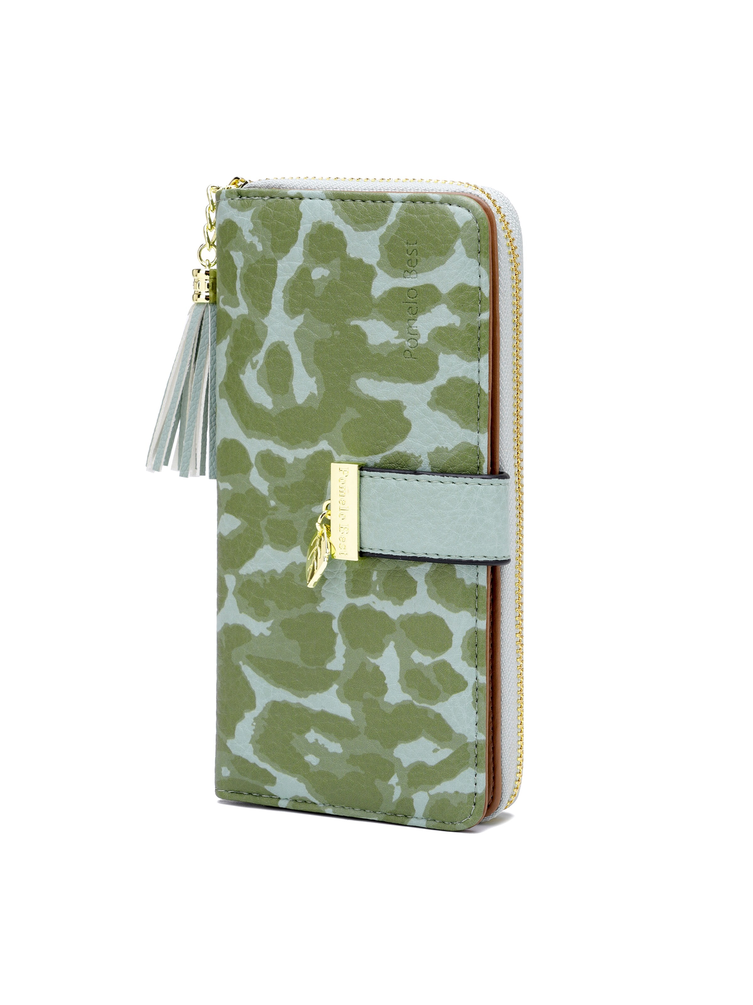 Pomelo Best Wallet 'Pomelo Best Portemonnaie Damen Klassisch Minimalistisch' in Green: front