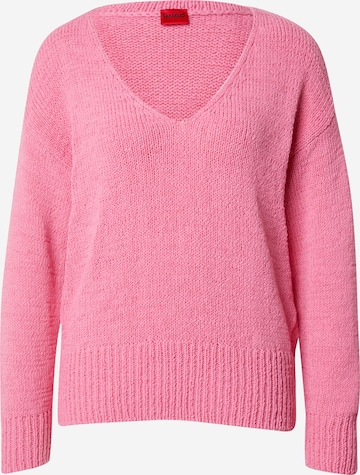 HUGO Red Sweater 'Smelina' in Pink: front