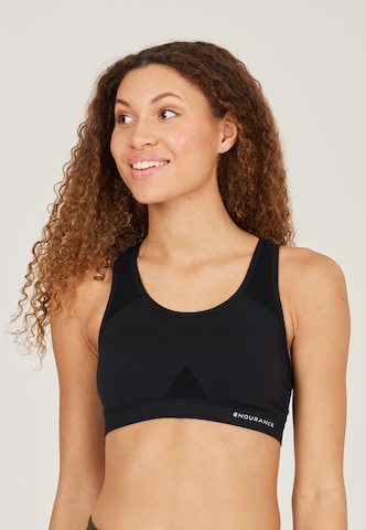 ENDURANCE Bustier Sport bh 'Geogre' in Zwart: voorkant