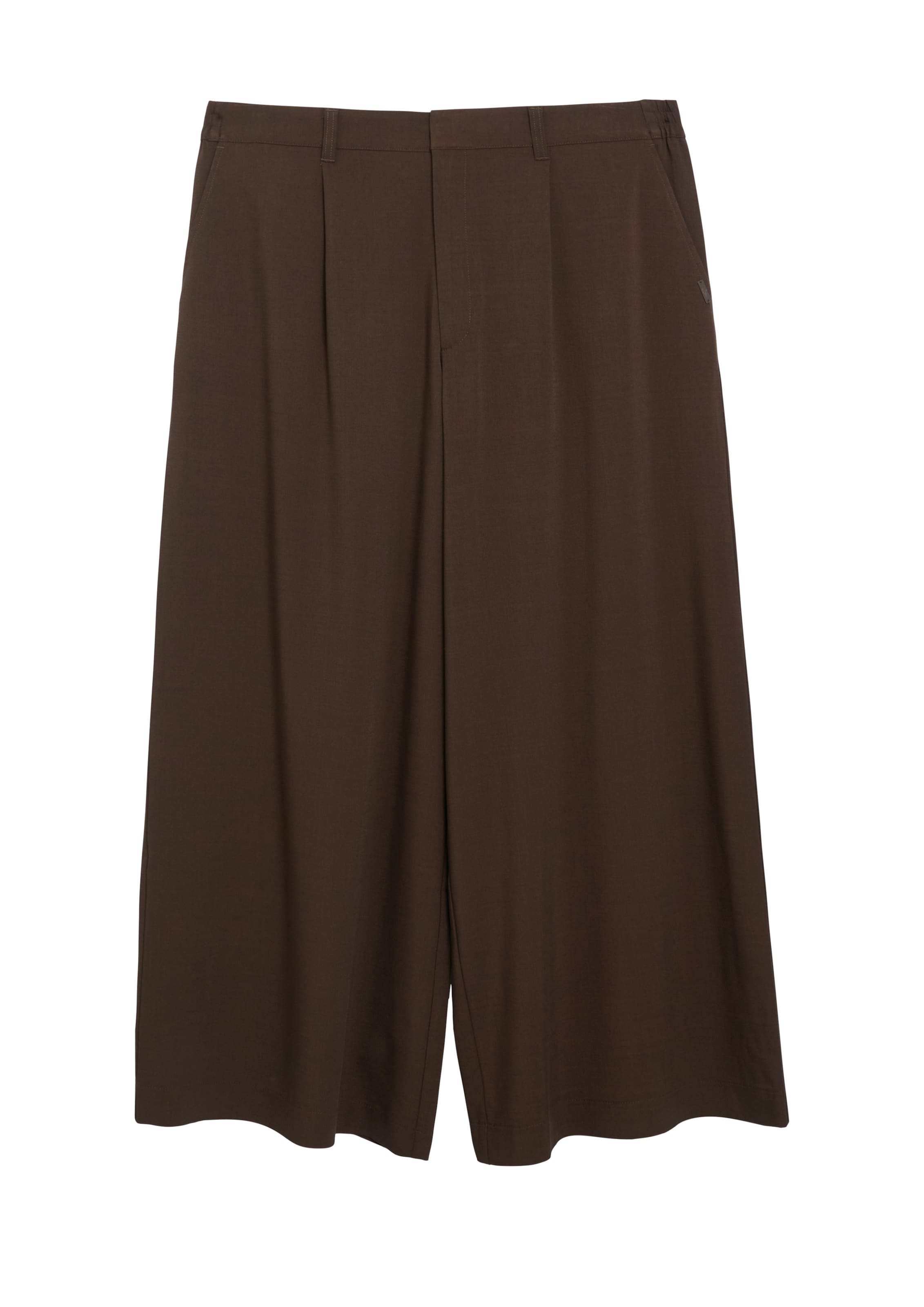 QS Pantalon à pince en 44 en brun foncé, Vue avec produit