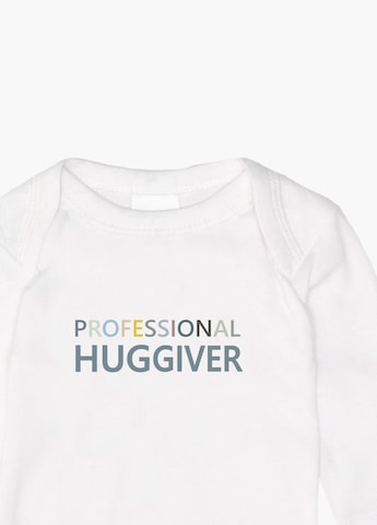 LILIPUT Romper/Bodysuit 'Little King Professional Huggiver' in White