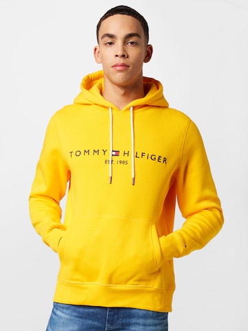 TOMMY HILFIGER Regular fit Суичър в жълто: отпред