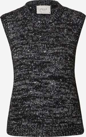 PULZ Jeans Sweater 'SERENA' in Black: front