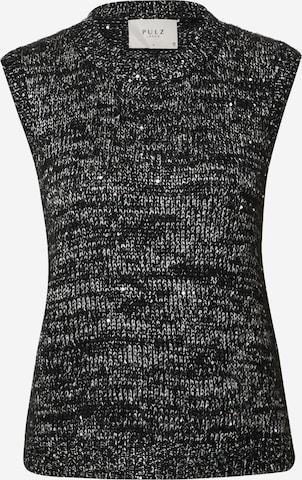 PULZ Jeans Sweater 'SERENA' in Black: front