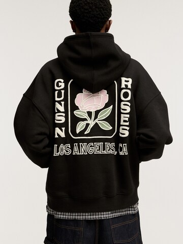 Sweat-shirt Pull&Bear en noir : devant