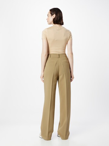 modström Loose fit Pleated Pants 'Gale' in Beige