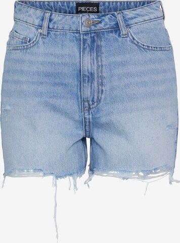 PIECES Regular Jeans 'SUMMER' in Blauw: voorkant