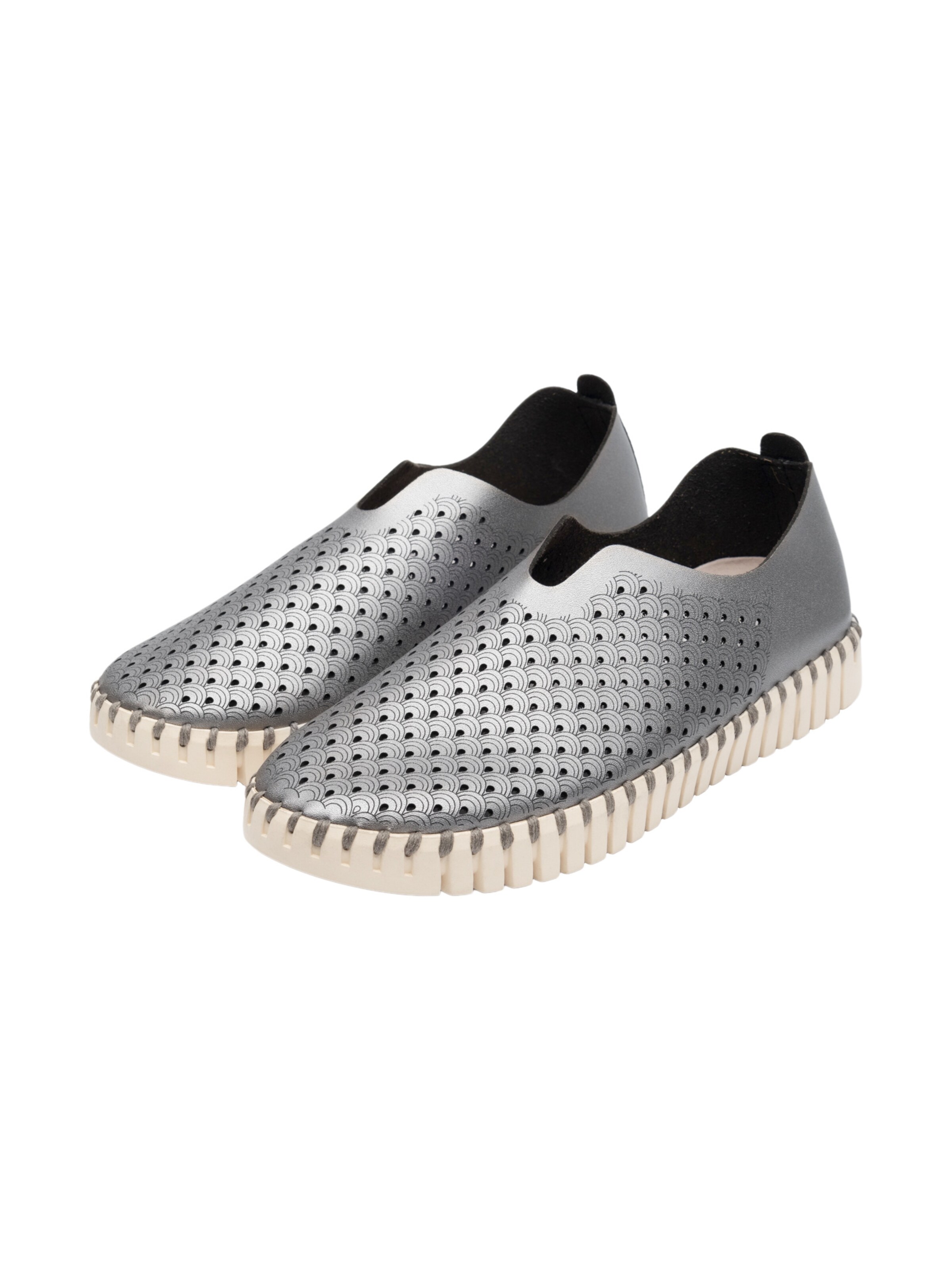 ILSE JACOBSEN Slipper 'Tulip' in Silber