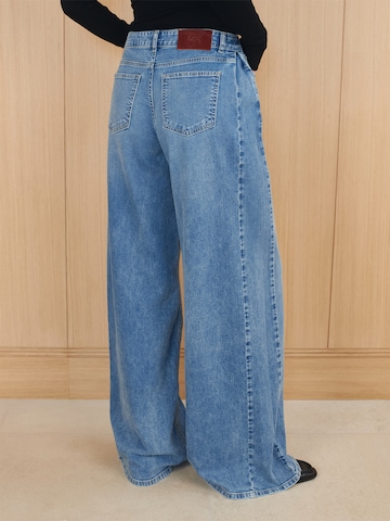RÆRE by Lorena Rae Wide Leg Jeans 'Jo Tall' in Blau