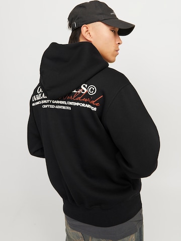 JACK & JONES Sweatshirt 'JORISLINGTON' i svart: forside